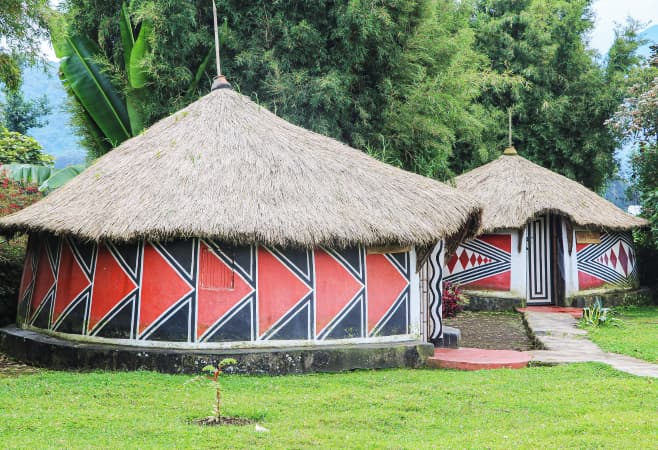 Beautiful ancient architecture in Rwanda