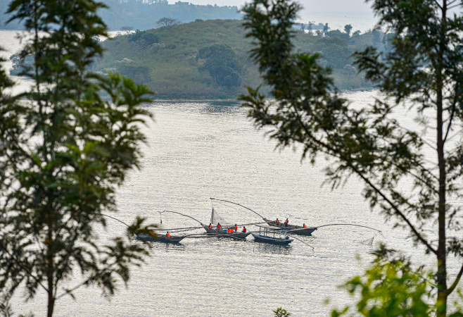 Taking a boat tour of Lake Kivu is a must when visiting Gisenyi 