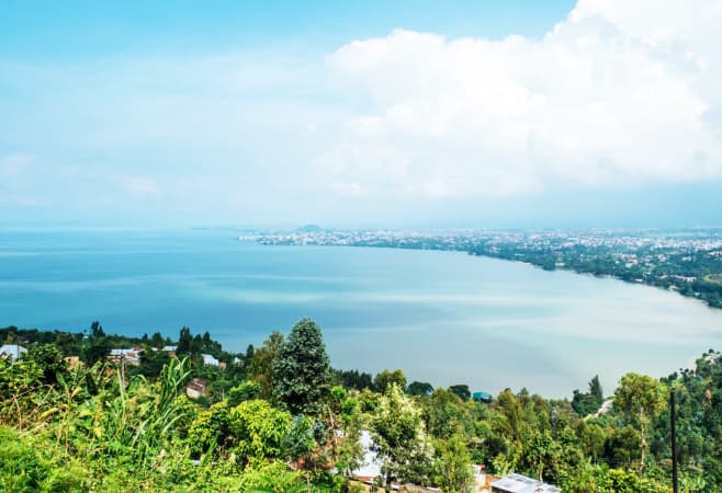 Panoramic view of Kigali Rwanda. Kigali capital of Rwanda 