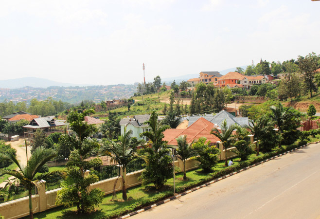 Landscape of Kigali; one of Africa's cleanest, greenest, and safest capital cities!