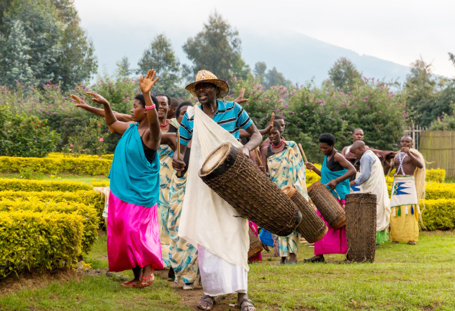 Local dance and musical troupe greets visitors in Musanze