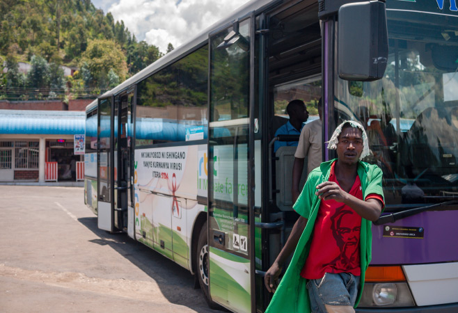 Public Buses in Musanze, Rwanda