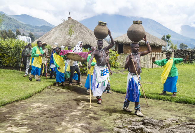  Tribal ritual of the Batwa Tribe in Musanze, Rwanda